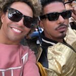 D.J. "Shangela" Pierce Instagram - Yesterday was a DREAM!!! I have such great respect and admiration for @jlo … I’ve met her on several occasions and EVERY TIME she just radiates LOVE and JOY … and biiiish, she looks RIGHT! Plus, y’all know she’s always been down with the drag and LGBTQ+ community. I’m late posting (I was in the moment!) … but here are a few videos and pics from @theabbeyweho … with Miss Lopez serving up @delola and me fully hyping up the Doll! ❤️😂 Congrats on the new single and upcoming album JLO! And a huge thanks to #TeamJLo, the Abbey family … especially @davidcooleyla #tristanschukraft @toddbarnesweho for always opening your arms to me and my crew! Xo What a day!! Oh and if ur wondering, my lil corset snatched salmon sweater (with rhinestone corset cord in the back) is from @waltercollection. 😁 #CantGetEnough #Delola #jlo West Hollywood, California