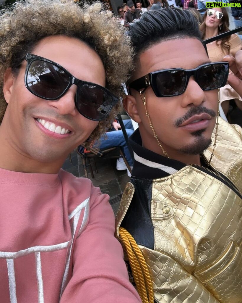 D.J. "Shangela" Pierce Instagram - Yesterday was a DREAM!!! I have such great respect and admiration for @jlo … I’ve met her on several occasions and EVERY TIME she just radiates LOVE and JOY … and biiiish, she looks RIGHT! Plus, y’all know she’s always been down with the drag and LGBTQ+ community. I’m late posting (I was in the moment!) … but here are a few videos and pics from @theabbeyweho … with Miss Lopez serving up @delola and me fully hyping up the Doll! ❤️😂 Congrats on the new single and upcoming album JLO! And a huge thanks to #TeamJLo, the Abbey family … especially @davidcooleyla #tristanschukraft @toddbarnesweho for always opening your arms to me and my crew! Xo What a day!! Oh and if ur wondering, my lil corset snatched salmon sweater (with rhinestone corset cord in the back) is from @waltercollection. 😁 #CantGetEnough #Delola #jlo West Hollywood, California