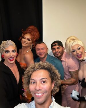 D.J. 'Shangela' Pierce Instagram - Happy holidays from our drag family to yours! ❤️ So much fun last night kiki’ing with my gurlz backstage in Dallas. Mother @alyssaedwards_1 ur an Angel, and to all my sisters on the #DragQueenXmas show last night @jessicawild @bhytes @crystalmethyd @luxxnoirlondon @miz_cracker @jimbothedragclown @sashacolby I LUV YALL!! And of course, Dallas u def know how to treat the dolls!! 💋