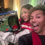 D.J. “Shangela” Pierce Instagram – Holiday Party + Dance Reunion! 🕺🏾@mrbradybaby u throw a super festive shindig … thank u! … plus it brought me together again with my lil death drop/dip diva @niasioux (whose a gorgeous senior in college now omg!) Seems like yesterday u were only 9, kickin it with LaQuifa in the @dancemomstv studio 💕 So many talented beautiful friends tonite … so much FUN … and I even almost walked away with the Lawn Darts Game in the White Elephant gift snatch lol. Happy holidays everyone … I’m going back to the movie ELF now! Xo 🎄❤️😁 Los Angeles, California