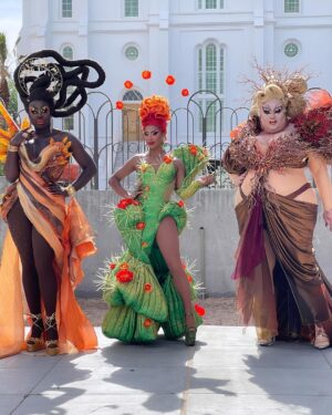 D.J. 'Shangela' Pierce Instagram - TWO MORE EMMYS FOR WE’RE HERE!! 🎉🎉 Thank u @televisionacad and Congratulations to the wardrobe and hair styling teams of season 3!!!! I’m so PROUD of the amazing talent shown by these brilliant LGBTQ+ artists, and the part their creative ideas played in telling the powerful stories of me @bobthedragqueen and @eurekaohara’s drag kids in each city. As we three OG hosts/co-producers move forward to new individual opportunities, this is a beautiful celebration of what’s been created and what’s to come! ❤️ The awards were specifically based on the St. George, Utah episode (S3, ep 2 on @streamonmax) … so swipe to see some pics!! And shout out to the @werehere S3 makeup teams who won their category the previous year. Last pic is all WH #TeamShangela in the desert!! 🌵

Team Shangela 
Wardrobe Stylists @diegomontoyastudio @rickyrey 
Tailoring @mindylamour 
Hair @wigsandgrace @tyyharris 
Makeup @lushiousmassacr 
Assistant @liamrileycb
📸 @gregendries 

And major love to all the other WH squad team awardees @realdominocouture @marcosquared @blakedannymakes @sharonjmalka 💕
