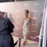D.J. "Shangela" Pierce Instagram - Pulling up to the @costumeawards like 💋 Honored to be a presenter tonite for Excellence in Variety TV! makeup & hair: @callher6 dress: @creative.couture.tailoring @nickvosian Los Angeles, California