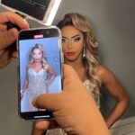 D.J. "Shangela" Pierce Instagram - wearing @waltercollection … 💕 i never won a mirrorball trophy, but I loved sparkling like one last night 🪩💃🏽 @dancingwiththestars