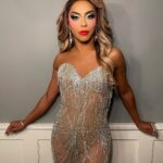 D.J. "Shangela" Pierce Instagram - Adding some extra glamour to ur timeline 💋 xo dress @waltercollection makeup @lushiousmassacr hair @itssammyhair @walliecruz