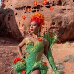 D.J. "Shangela" Pierce Instagram - if it’s up, then it’s stuck 🌵🧡😊 👗 @diegomontoyastudio @rickyrey 💄 @lushiousmassacr 💇🏽‍♀️ @wigsandgrace 💎 @roxbycox 📸 @liamrileycb Mojave Desert
