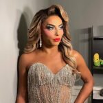 D.J. "Shangela" Pierce Instagram - Adding some extra glamour to ur timeline 💋 xo dress @waltercollection makeup @lushiousmassacr hair @itssammyhair @walliecruz