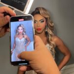 D.J. "Shangela" Pierce Instagram - Adding some extra glamour to ur timeline 💋 xo dress @waltercollection makeup @lushiousmassacr hair @itssammyhair @walliecruz