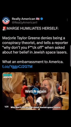D.L. Hughley Instagram - Way to keep it classy👍🏼 @realmarjoriegreene 🫠
#MeltdownMarjorie strikes again. #TeamDL

🎥: @reallyamerican1