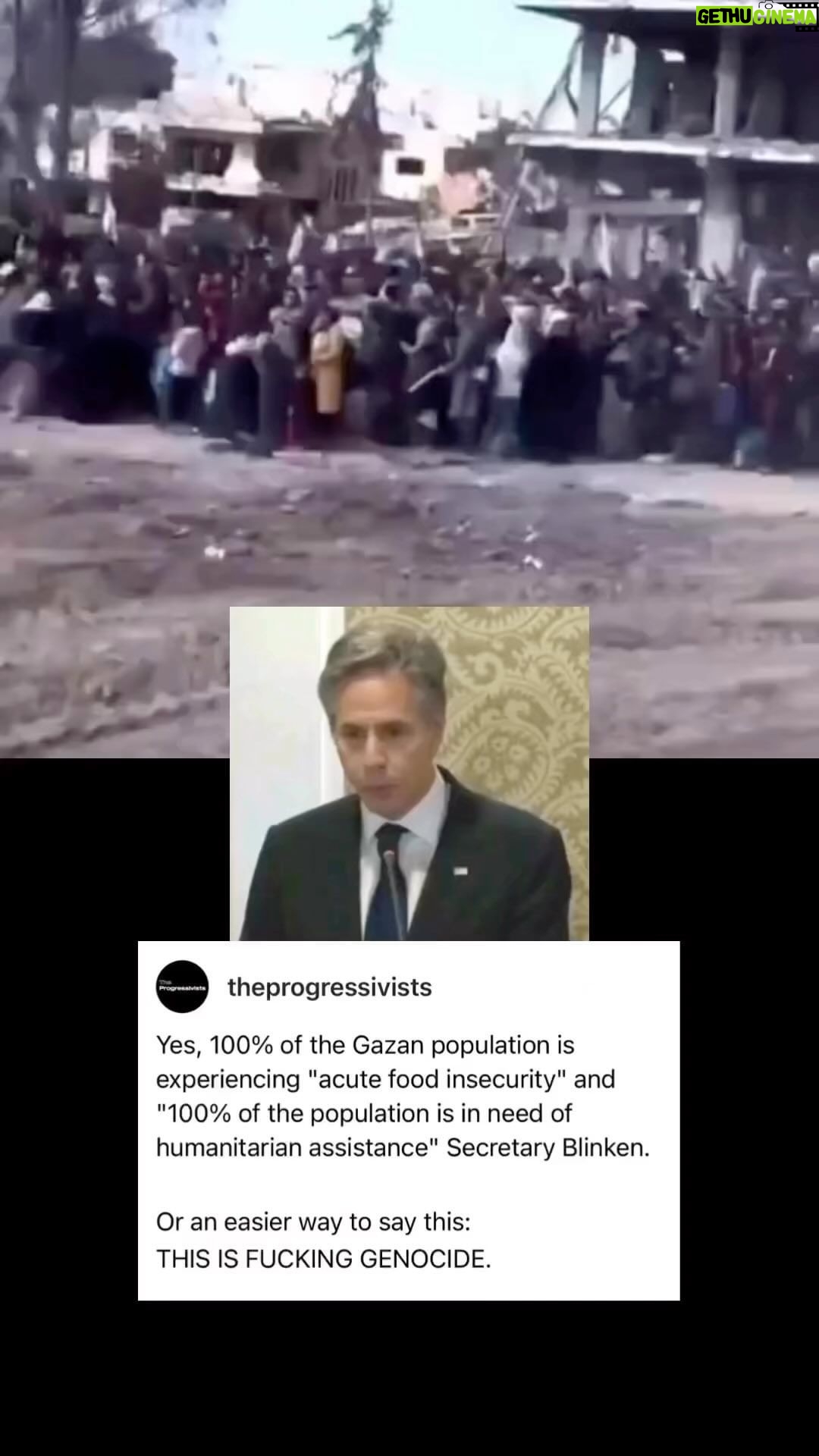 D.L. Hughley Instagram - Enough is enough… “100% of the population is experiencing “ACUTE FOOD INSECURITY” which is a fancy b*llsh!t way of saying THEY ARE ALLLLL STARVING TO DEATH!! All while the world is watching… #TeamDL Source - @theprogressivists : The 1948 Genocide Convention has unmistakable precedence for evaluating starvation as genocide, with Article II(c) very clearly prohibiting acts that “deliberately inflict on the group conditions of life calculated to bring about its physical destruction in whole or in part”. Yes, 100% of the Gazan population is experiencing “acute food insecurity” and “100% of the population is in need of humanitarian assistance” Secretary Blinken. And a simpler way of saying this: THIS IS FUCKING GENOCIDE. “Intentionally depriving people of food is clearly a war crime. Israel has announced its intention to destroy the Palestinian people, in whole or in part, simply for being Palestinian. In my view as a U.N. human rights expert, this is now a situation of genocide. This means the state of Israel in its entirety is culpable and should be held accountable – not just individuals or this government or that person.” – said Michael Fakhri, a U.N special rapporteur on the right to food, nearly a month ago on Feb 27. FREE PALESTINE!!! 🇵🇸🇵🇸🇵🇸 Video footage of Secretary Blinken via the BBC yesterday, March 19, 2024. Video footage of human beings being starved in Palestine via Mohamad Safa on X.