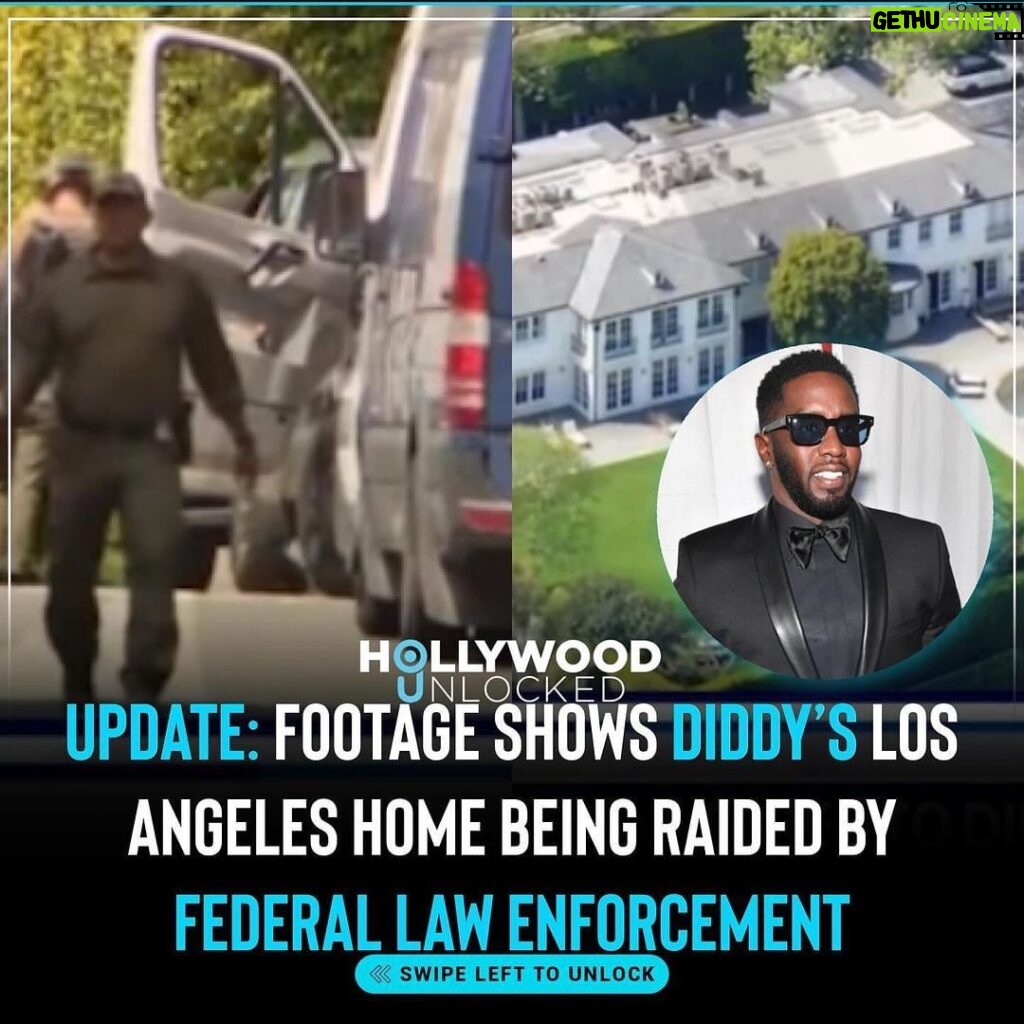 D.L. Hughley Instagram - YIKES!! 😳 #TeamDL Source - @hollywoodunlocked : #JustinCombs and #ChristianCombs were spotted in handcuffs while #Diddy’s Los Angeles home was being raided by federal agents. #Socialites, thoughts? 👀👇🏾📷: TMZ / @foxla (Swipe left)