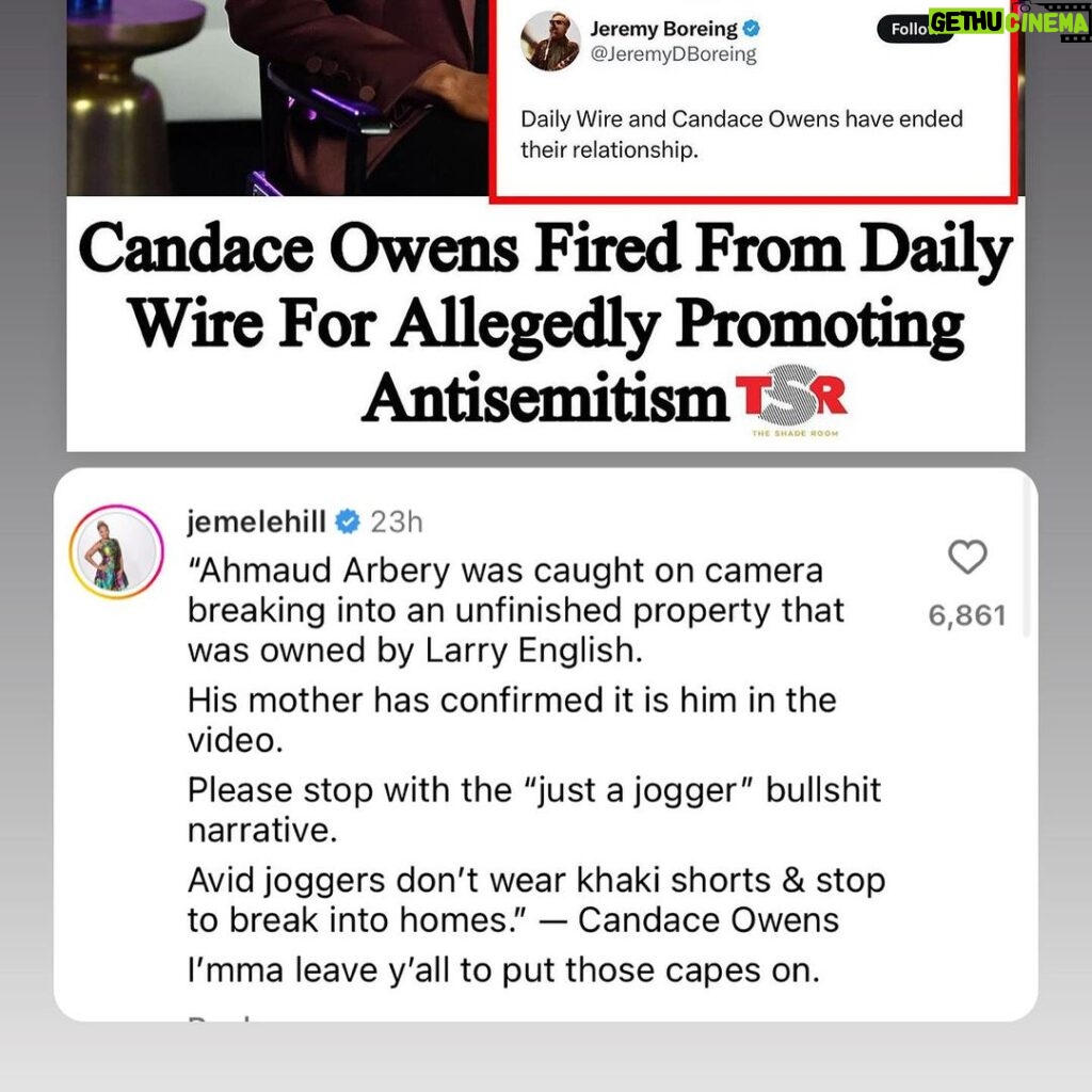 D.L. Hughley Instagram - WELP!! SO WHAT Y’ALL GOT GOING ON THIS SUNDAY? 🤷🏾‍♂️🤔 YOU’LL FIND OUT JUST HOW BLACK YOU ARE ONE WAY OR ANOTHER. #TeamDL @theshaderoom : #CandaceOwens has been relieved of her duties at The Daily Wire, #Roomies! Owens began working with The Daily Wire in 2021, hosting a weekday commentary show for the company’s website. _____________________________________ The Daily Wire CEO #JeremyBoreing broke the news in a tweet on Friday saying, “Daily Wire and Candace Owens have ended their relationship.” Candace confirmed the news in a tweet of her own that reads, “The rumors are true — I am finally free.” _____________________________________ According to @mediaite, Owens’ departure from the outlet comes after “months of tensions between her and Daily Wire co-founder Ben Shapiro over her promotion of various anti-Semitic conspiracy theories.” _____________________________________ Owens recently appeared on The Breakfast Club and spoke about an incident between her and Daily Wire Founder #BenShapiro. She says they had a misunderstanding regarding tweets she made surrounding Israel and Hamas, to which Ben replied that she should quit. During her sit down with Charlamagne, Owens stated, “Ben doesn’t have the power to fire me.” (SWIPE) (📸: @gettyimages 🎥: @thebreakfastclub) ✍🏽: #TSRStaffAM
