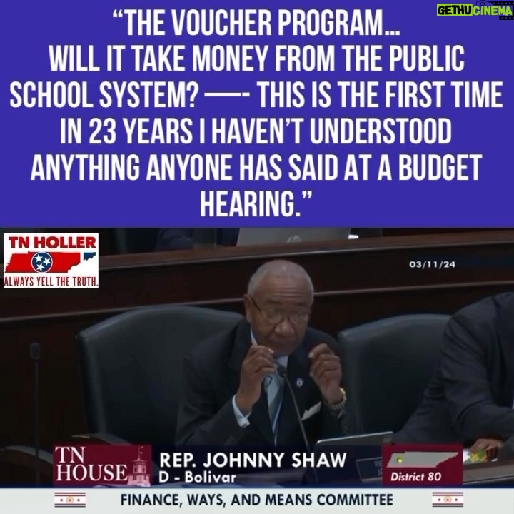 D.L. Hughley Instagram - THESE SCHOOL CHILDREN ARE NOTHING MORE THAN NUMBERS AND DOLLAR AMOUNTS. None of these conversations are about the quality of education these children are receiving, the types of tech they will be able to master, or even the quality of the schools and the equipment they will have… IT’S ALL ABOUT MONEY!!! EVERY SCHOOL AGE CHILD IN TN IS NOW A COMMODITY! #TeamDL Source - @thetnholler : REP. SHAW (D): “The voucher program… will it take💰from public schools? —- this is the 1st time in 23 years I haven’t understood anything anyone said at a budget hearing.” After another trainwreck TN Ed commish performance Shaw asks for a private meeting. #LeesVoucherScam
