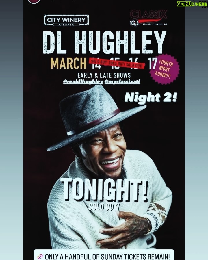 D.L. Hughley Instagram - #Giggin #citywineryatlanta #teamdl