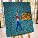 Илья Прусикин Instagram - My new paint “Where’s Wally’s Bitch”. Try to find. Пиши в комментариях если нашёл сучку Уолли!