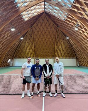 DJ Mustard Instagram - Good Hitting today with the guys ! @francois_x 
@mikaelpele @hirmane  @10summerstennis x @the_aceclub 💨💨💨💨💨💨