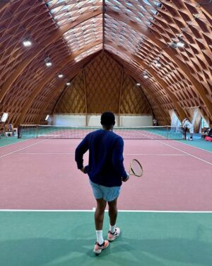 DJ Mustard Instagram - Good Hitting today with the guys ! @francois_x 
@mikaelpele @hirmane  @10summerstennis x @the_aceclub 💨💨💨💨💨💨