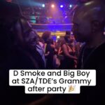 D Smoke Instagram - @bigboy and @dsmoke7 at @topdawgent and @sza’s Grammy after party 🎉 🔥 #sza #dsmoke #bigboy #tde #grammys2024