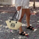 Dagi Bee Instagram - Our little safe place on Ibiza ✨🌸☀️🌴🍋 Outfit Details : Cap : @casa_mara Bikini : @calzedonia Set : @sassyclassy Bag : @loewe Sandals : @birkenstock