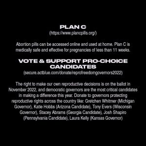 Dakota Johnson Instagram - What fresh hell is this? 

We have put together a list of resources and access information in light of Roe V Wade being overturned. 

We will be consistently updating and detailing these resources. Share them far and wide. 

Now that reproductive rights are a state to state issue, THE MOST IMPORTANT THING is that you get out and vote for pro choice candidates all the way down the ballot in your local, primary, and general elections.

Linktree in bio for easy access to the above information.