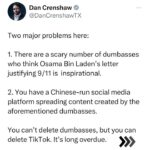 Dan Crenshaw Instagram - There’s a serious problem with our education system when all it takes is one letter from a terrorist to “blow your mind” or “totally change your perspective.” It means you had no perspective to begin with, and probably not much of a mind either. Foundational education is important. But teachers think they’re being “edgy” by starting out with the exceptions instead of the rules. The end result is a bunch of kids that have no context or frameworks through which to view the world.