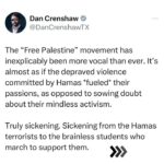 Dan Crenshaw Instagram - You need to do some serious soul-searching if you can read stories like these and still scream “fReE pAlEsTiNe!!!!” These stories are extremely graphic, but they need to be shared. We keep saying that this is who Hamas really is, but too many blatantly ignorant people are refusing to listen. It’s almost like they don’t want this false image they’ve created to be shattered, but it’s time to wake the hell up. And before you start screaming AGAIN about “needing proof”, @JotamConfino points out that this is an ongoing investigation… these are real victims, with real families. Have some damn respect and let them mourn while law enforcement finds the monsters who did this. #israel #gaza #palestine #hamasterrorists