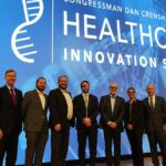 Dan Crenshaw Instagram - Thank you to the Texas Medical Center and their CEO Bill McKeon for hosting my 5th annual Healthcare Innovation Summit last night. Thank you to the speakers who flew in from across the country to share their cutting-edge work on the new frontiers of healthcare. And thank you to the hundreds of attendees who spent three hours on a Monday evening with us. Innovation is fundamentally the most important aspect of healthcare. If we don't find the cures, build the breakthrough medical devices, or design the perfect therapies, then it doesn't matter what kind of healthcare system we have. So the point of the Healthcare Innovation Summit is to highlight and honor some of the leading startups, entrepreneurs, and researchers in healthcare, and give them an audience of investors and medical professionals who can help take their work to the next level. The greatest problems we face -  from diabetes to cancer to Alzheimer’s - will be solved because a few smart people partnered with a few rich people and decided to change the world. This year's honorees included Dr. Andrea Vidali ( @endometriosis_surgeon ), who received the Susan Carol Crenshaw Healthcare Innovation Award for his advancements in Robotic Excisional Endometriosis Surgery. Dr. Vidali's research has given countless women the gift of motherhood, and my own daughter Suzy Crenshaw is here today because of him. We heard from Mike Ambrogi on how Novocure is using electric fields to treat cancer. Elizabeth Garner, MD-MPH talked about how @ferringpharmaceuticals is using artificial intelligence to assist with fertility technology. Dr. John Cassidy presented on @nexushealthsystems new multidisciplinary approaches to treating individuals suffering from traumatic brain injury. And finally, Tim Miller and Jacob George, PhD showed how Biologic Input Output Systems is harnessing the power of neural pathways to give amputees the feeling of responsive robotic limbs. It was a wildly educational evening thanks to these speakers. Thanks again to everyone who took the time to join us and to the Texas Medical Center staff who helped make this event a huge success. I can't wait for next year's summit.