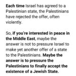 Dan Crenshaw Instagram – Great history swipe from @prageru. Maybe now you’ll think twice about chanting “free Palestine.”