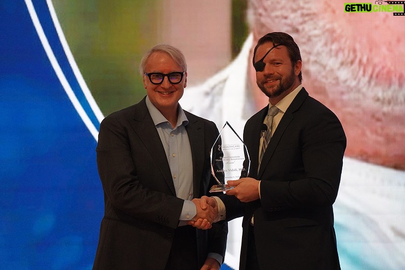 Dan Crenshaw Instagram - Thank you to the Texas Medical Center and their CEO Bill McKeon for hosting my 5th annual Healthcare Innovation Summit last night. Thank you to the speakers who flew in from across the country to share their cutting-edge work on the new frontiers of healthcare. And thank you to the hundreds of attendees who spent three hours on a Monday evening with us. Innovation is fundamentally the most important aspect of healthcare. If we don't find the cures, build the breakthrough medical devices, or design the perfect therapies, then it doesn't matter what kind of healthcare system we have. So the point of the Healthcare Innovation Summit is to highlight and honor some of the leading startups, entrepreneurs, and researchers in healthcare, and give them an audience of investors and medical professionals who can help take their work to the next level. The greatest problems we face - from diabetes to cancer to Alzheimer’s - will be solved because a few smart people partnered with a few rich people and decided to change the world. This year's honorees included Dr. Andrea Vidali ( @endometriosis_surgeon ), who received the Susan Carol Crenshaw Healthcare Innovation Award for his advancements in Robotic Excisional Endometriosis Surgery. Dr. Vidali's research has given countless women the gift of motherhood, and my own daughter Suzy Crenshaw is here today because of him. We heard from Mike Ambrogi on how Novocure is using electric fields to treat cancer. Elizabeth Garner, MD-MPH talked about how @ferringpharmaceuticals is using artificial intelligence to assist with fertility technology. Dr. John Cassidy presented on @nexushealthsystems new multidisciplinary approaches to treating individuals suffering from traumatic brain injury. And finally, Tim Miller and Jacob George, PhD showed how Biologic Input Output Systems is harnessing the power of neural pathways to give amputees the feeling of responsive robotic limbs. It was a wildly educational evening thanks to these speakers. Thanks again to everyone who took the time to join us and to the Texas Medical Center staff who helped make this event a huge success. I can't wait for next year's summit.