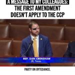 Dan Crenshaw Instagram – We just passed legislation out of the House that will separate TikTok from the Chinese Communist Party. You‘ve probably heard lies that this bill is a Trojan horse, or that it doesn’t solve every problem on planet earth. The truth is, this bill just says that TikTok can’t be owned by our enemies.

 I voted hell yes.

The current owner of Tik Tok, ByteDance, is a Chinese company. They’re bound by Chinese surveillance law to give American data to the CCP. And oh, by the way — the CCP even has board seat on ByteDance.

Voting against this bill is a vote for the Chinese Communist Party. The opponents of this bill aren’t defending free speech, they’re defending Chinese access to American data and American minds. 

Not a good look.