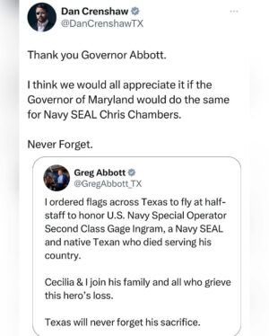 Dan Crenshaw Instagram - God bless their families and God bless Texas.