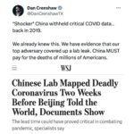 Dan Crenshaw Instagram - More proof of what we already know: China withheld critical information about COVID for weeks as the pandemic spread across the world. #china #covid