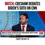 Dan Crenshaw Instagram – Truth be told, I’m tired of the modern form of the State of the Union, because it is anything but that. It’s not a speech about our Union, it’s a campaign speech, written by unimaginative White House staffers with zero writing skills or ability to craft a cohesive theme for a speech. Put that disconnected laundry list of campaign slogans onto a teleprompter in front of a guy who can’t complete whole sentences, and you’ve got a very sad “State of the Union.”

So I went on CNN last night to give my thoughts.
