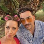 Dan Levy Instagram - Ran into my favorite witch in Tuscany!