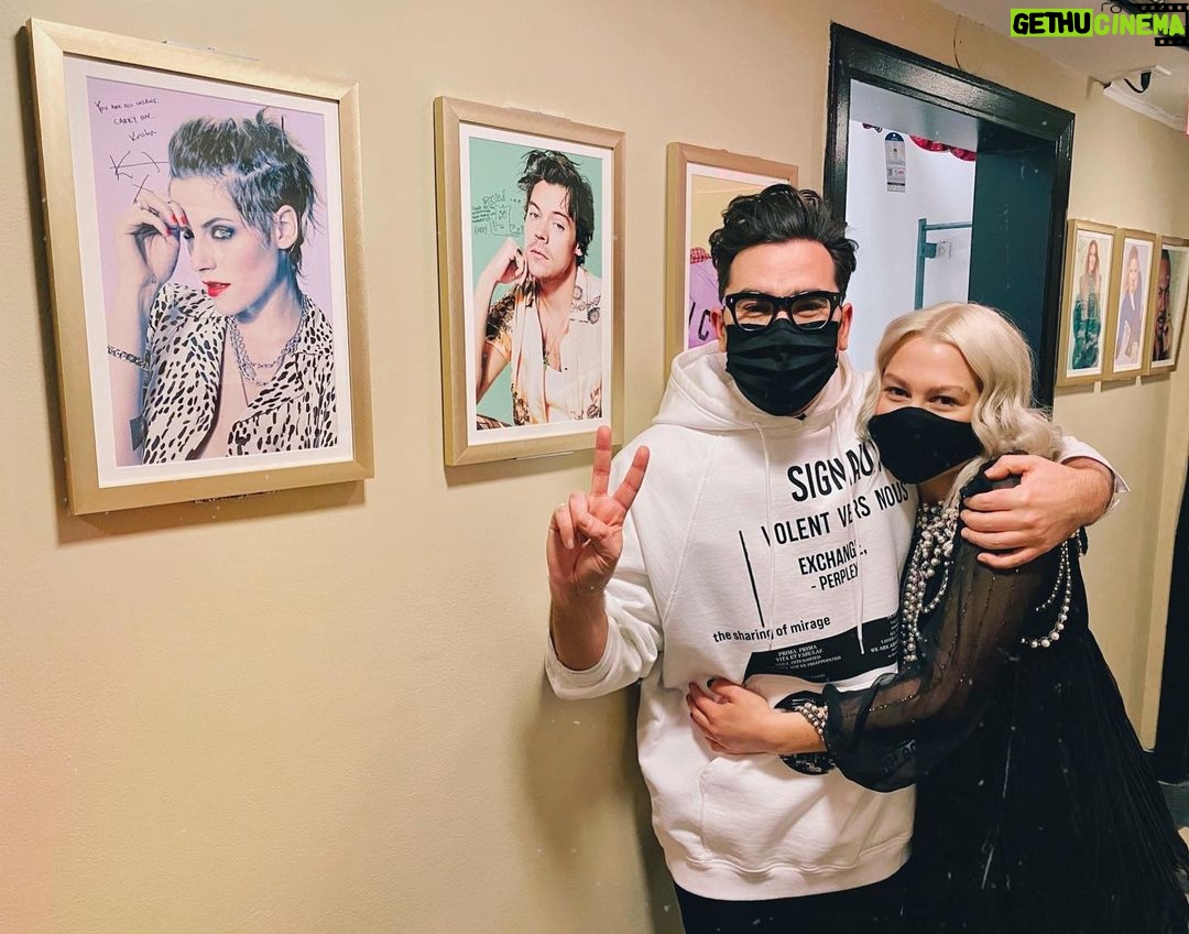 Dan Levy - 280.3K Likes - Some new pals and some old pals. This one right here is changing the game. Glad I got to watch that magic live. ✨ @phoebebridgers
