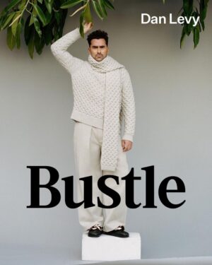 Dan Levy Instagram - Talked to the great @peelebanana about the confusion of processing good news in a bad year. Expecting a hefty therapy bill from the incred @bustle team. And yes, working with @internetbby was a fucking dream. ❤️ (link in bio)
⁠
Photographer: @internetbby⁠⠀
Stylist: @dereksroche⁠⠀
Grooming: @milesjeffrieshair⁠⠀
Art Director: @ehover⁠⠀
Bookings: @specialprojectsmedia⁠⠀
Videographer: @samrmiron⁠⠀
VP Of Fashion: @tiffanyreid⁠⠀
VP Of Creative: @karen.hibbert
Magical Wizardress: @meganzehmer