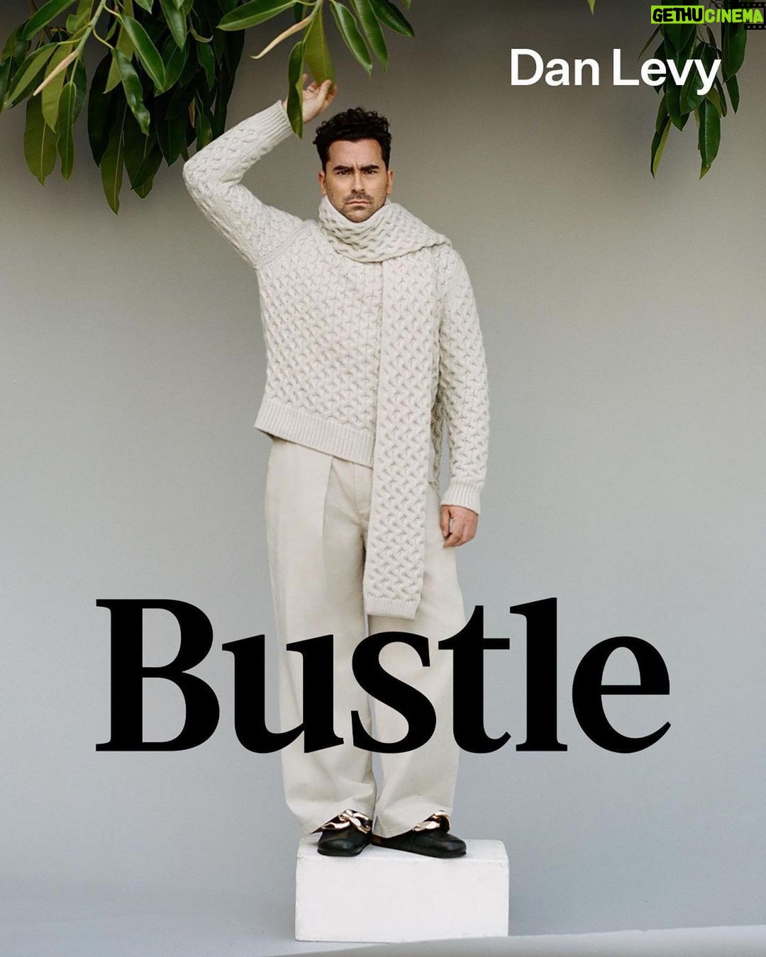 Dan Levy - 507.2K Likes - Talked to the great @peelebanana about the confusion of processing good news in a bad year. Expecting a hefty therapy bill from the incred @bustle team. And yes, working with @internetbby was a fucking dream. ❤️ (link in bio)
Photographer: @internetbby⠀
Stylist: @dereksroche⠀
Grooming: @milesjeffrieshair⠀
Art Director: @ehover⠀
Bookings: @specialprojectsmedia⠀
Videographer: @samrmiron⠀
VP Of Fashion: @tiffanyreid⠀
VP Of Creative: @karen.hibbert
Magical Wizardress: @meganzehmer