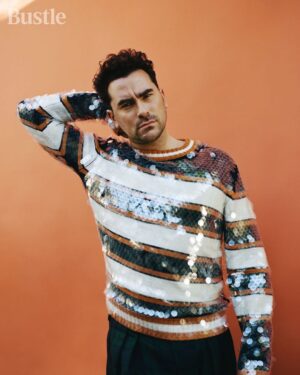 Dan Levy Instagram - Talked to the great @peelebanana about the confusion of processing good news in a bad year. Expecting a hefty therapy bill from the incred @bustle team. And yes, working with @internetbby was a fucking dream. ❤️ (link in bio)
⁠
Photographer: @internetbby⁠⠀
Stylist: @dereksroche⁠⠀
Grooming: @milesjeffrieshair⁠⠀
Art Director: @ehover⁠⠀
Bookings: @specialprojectsmedia⁠⠀
Videographer: @samrmiron⁠⠀
VP Of Fashion: @tiffanyreid⁠⠀
VP Of Creative: @karen.hibbert
Magical Wizardress: @meganzehmer