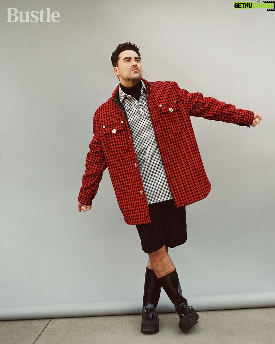 Dan Levy - 507.2K Likes - Talked to the great @peelebanana about the confusion of processing good news in a bad year. Expecting a hefty therapy bill from the incred @bustle team. And yes, working with @internetbby was a fucking dream. ❤️ (link in bio)
Photographer: @internetbby⠀
Stylist: @dereksroche⠀
Grooming: @milesjeffrieshair⠀
Art Director: @ehover⠀
Bookings: @specialprojectsmedia⠀
Videographer: @samrmiron⠀
VP Of Fashion: @tiffanyreid⠀
VP Of Creative: @karen.hibbert
Magical Wizardress: @meganzehmer