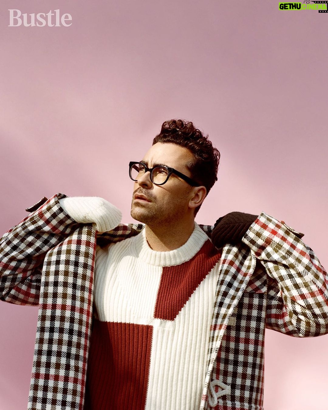Dan Levy - 507.2K Likes - Talked to the great @peelebanana about the confusion of processing good news in a bad year. Expecting a hefty therapy bill from the incred @bustle team. And yes, working with @internetbby was a fucking dream. ❤️ (link in bio)
Photographer: @internetbby⠀
Stylist: @dereksroche⠀
Grooming: @milesjeffrieshair⠀
Art Director: @ehover⠀
Bookings: @specialprojectsmedia⠀
Videographer: @samrmiron⠀
VP Of Fashion: @tiffanyreid⠀
VP Of Creative: @karen.hibbert
Magical Wizardress: @meganzehmer