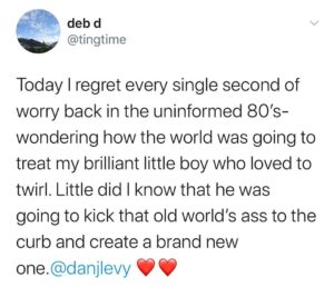 Dan Levy Instagram - This. Love you, mom.