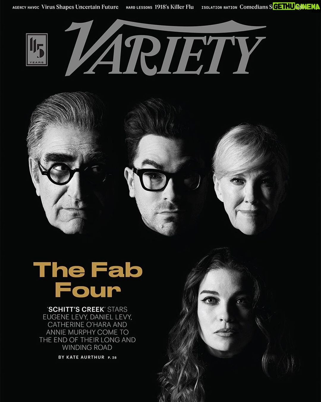 Dan Levy Instagram - What a way to end this thing. Thank you, @variety, for putting a bunch of Canadians on your cover. Who’d have guessed? 🥺