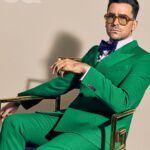 Dan Levy Instagram – Last one. Big love to @tietztietz who styled the f*ck out of this shoot. Well done, sir. And to @daniellelevitt for making me feel like a million lira! ✨

Photographs by @daniellelevitt 
Styled by Jon Tietz @tietztietz 
Grooming by Johnny Hernandez