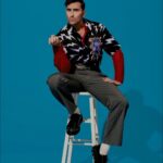 Dan Levy Instagram - Fun fact! Tried to steal this look after the shoot. Panicked. Gave it back. 💫 @outmagazine @prada
