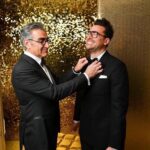Dan Levy Instagram - Happy Father’s Day, Dad! Thanks for the brows and the laughs! 📸 @georgepimentel1