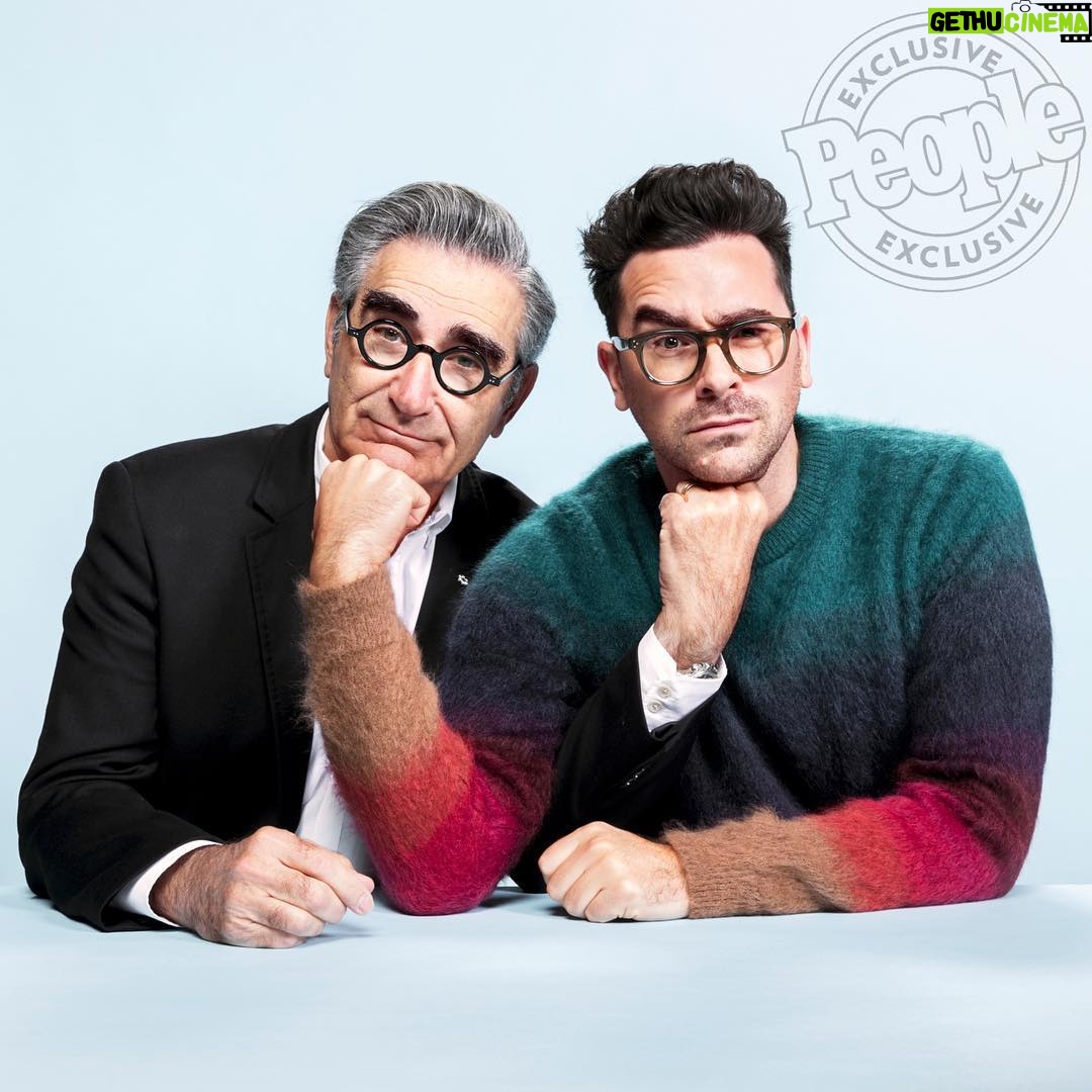 Dan Levy Instagram - This pose took us an hour to figure out. Issue on newsstands now.