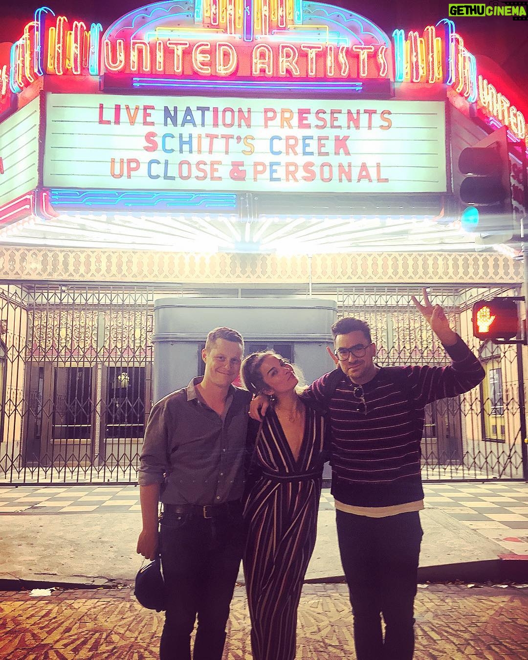 Dan Levy Instagram - Excuse the ~extreme sentimentality~ but last night was one of the most magically surreal nights of my life. Thank you to everyone who came out to see us, we’re all still in shock. x The Theatre at Ace Hotel DTLA