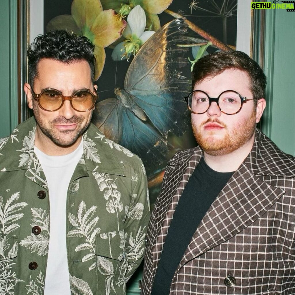 Dan Levy Instagram - Earlier this year I collaborated with my pal @stevenstokeydaley on a small capsule collection of eyewear. Very excited that it will be available for purchase through both the SSD and @dleyewear websites this Friday at 10am PT/6pm GMT. Big burnin’ love to @fthtsi @jellison22 for the afternoon tea/showcasing these frames that we’re all very proud of. (link in bio) photos by @jjtarn images editor @katiefcwebb editor @jellison22 words by @louisquinze styling @ecduzit