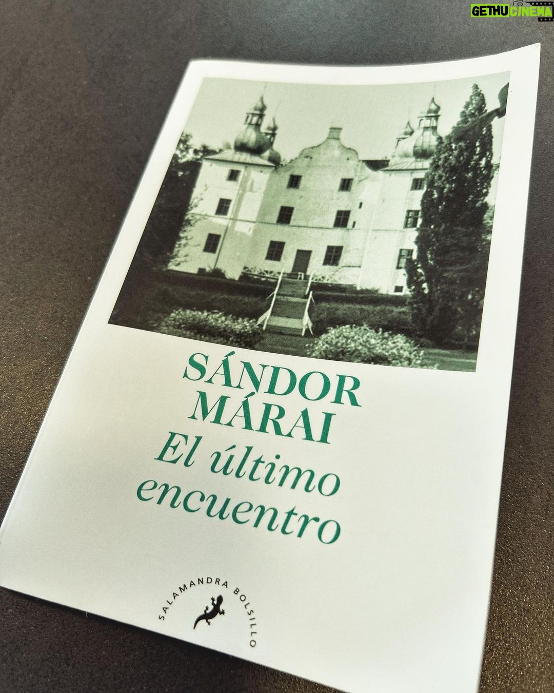 Dani Rovira Instagram - #ElÚltimoEncuentro de #SándorMarái Escritor húngaro nacido en el 1900. Por el tiempo en el que le tocó vivir, su obra fue prohibida en toda Hungría. Esto hizo que cayera en el olvido a quien, en ese momento, era considerado uno de los escritores más importantes de la literatura centroeuropea. Nos cuenta la historia de dos amigos que se encuentran a los 80 años, después de haber estado 41 años sin verse. Y lo hacen en un castillo de Hungría, al pie de los Cárpatos, el hogar de siempre de uno de ellos. Ha pasado el esplendor de aquellos años y se avecina el final de una etapa y una época. Estos dos amigos se prestan a hablar de la vida y a resolver conflictos enquistados en su relación desde hace tantos años. “Es un duelo sin armas, aunque tal vez mucho más cruel, cuyo punto en común es el recuerdo imborrable de una mujer”. La importancia de la verdad en una relación sólida pero golpeada por el tiempo y la traición. Una prosa exquisita que nos recuerda, por la temática, a #Lisis o #SobreLaAmistad de #Platón pero con Hungría y el siglo XX como contexto. Un caramelito. #SuPoquicoDeLectura #RoviraReadings