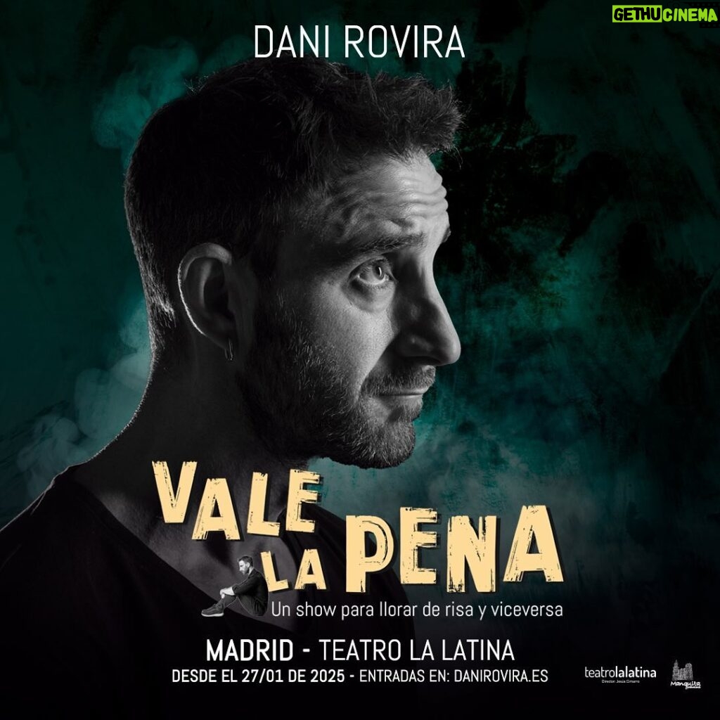 Dani Rovira Instagram - Al fin, fechas en Madrid. A partir de Enero del 2025 en #TeatroLaLatina Entradas en Danirovira.es #ValeLaPenaShow