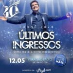 Daniel Instagram – Vai ser emocionante!! 🌸🎶 Anunciamos os ÚLTIMOS INGRESSOS pro show especial do Dia das Mães. Garanta seus ingressos agora e faça parte desse momento único, sendo para você ou para presentear alguém especial. 💝✨ Prepare o coração para uma avalanche de emoções!! ❤️🌹

🗓️ 12 de Maio | Especial Dia das Mães 
📍@vibrasaopaulo – São Paulo/SP
🎫 Últimos Ingressos: @uhuuoficial [link na bio]
. . .
Realização: Daniel Promoções / @opusentretenimento
. . .
#Daniel40Anos #DanielCelebraJoãoPauloeDaniel #ShowDasMães #EspacialDiaDasMães #ProduçãoDaniel